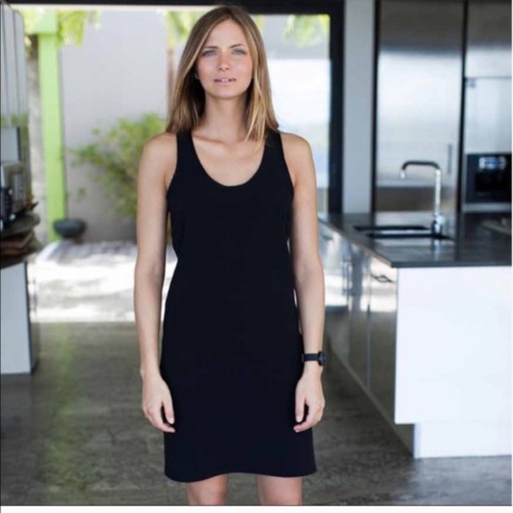 Emerson Fry Black Racerback Mini Layering Ponte Dress 12
